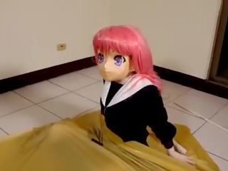 Kigurumi Vibrating in Vacuum Bed, Free HD adult movie 8e