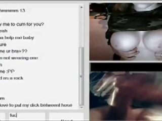 Real Army Chick shows Boobs On Omegle